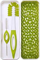 TOMY Boon LAWN Large Baby Bottle Dryer Rack Portable Dual-Ended Brush view 2