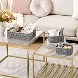 GRANNY SAYS Wicker Storage Baskets Set of 3 Large and Small Grey view 8