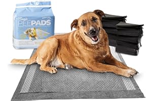 Alpha Paw - Odor Eliminating Pee Pads for Dogs, Extra Thick Disposable Leak-Proof Dog Pads, Quick-Dry, Non-Slip Backing, with Pheromones to Attract Your Dog