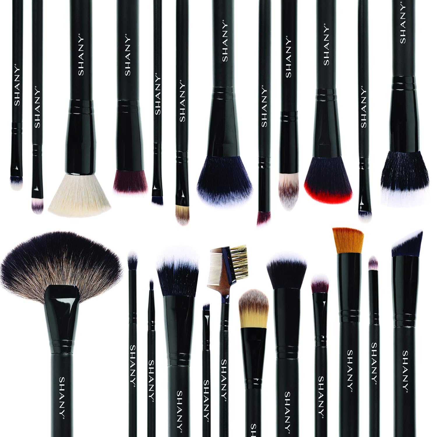 SHANY The Masterpiece Pro Signature Brush Set - 24pcs Handmade Natural/Synthetic Bristle with Wooden handle: SHANY: Beauty