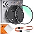 K&F Concept 49mm MC UV Lens Protection Filter with Lens Cap Cleaning Cloth Optical Glass Ultra Slim 18 Multi-Layer Coatings Camera Lens UV Filter (K-Series)