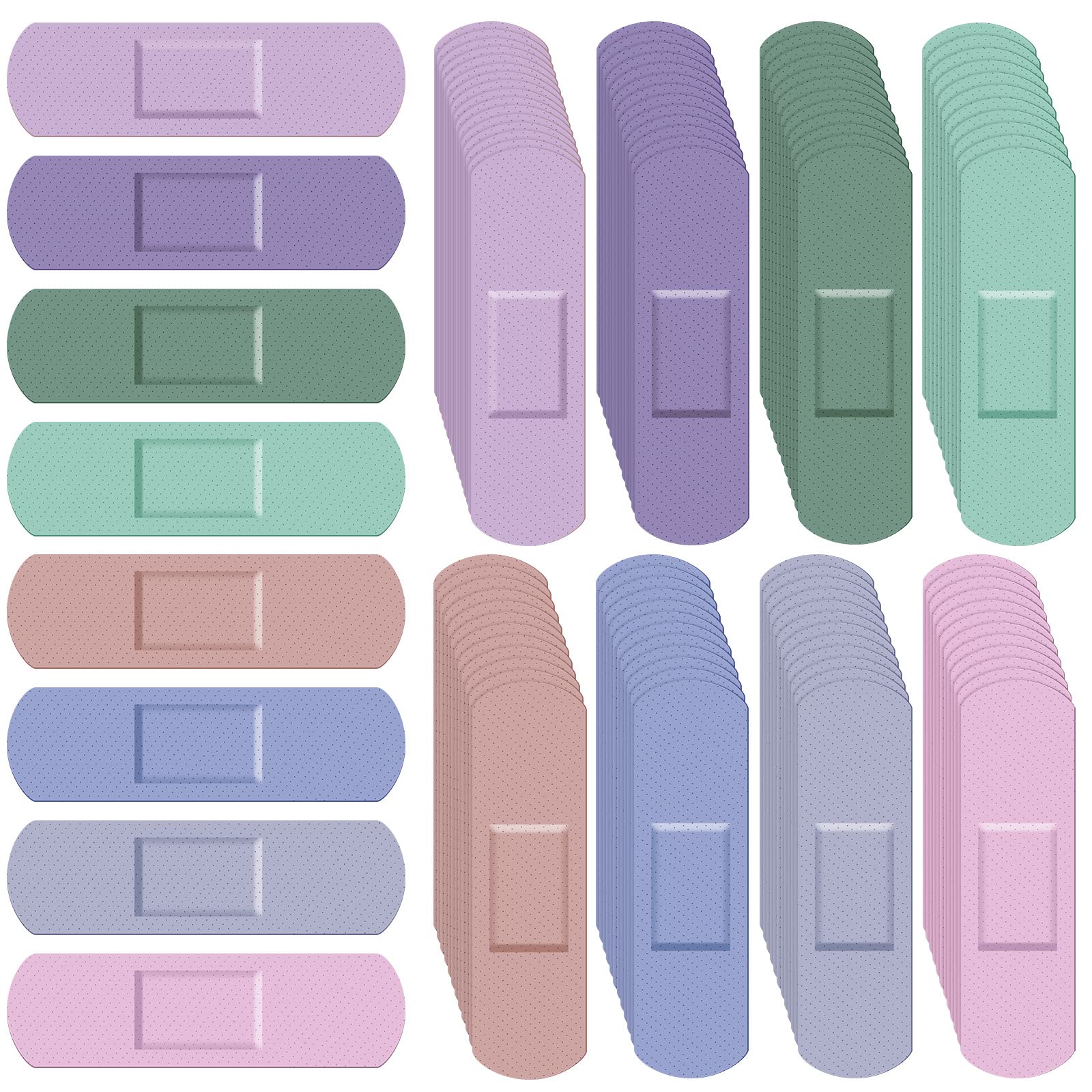 Photo 1 of Weewooday 120 Pcs Kids Waterproof Bandages Bulk Colorful Flexible Shot Bandages Morandi Colors Teachers Students Assorted Breathable Strip for Skin Finger Wrap Family Child Toddler, 8 Colors