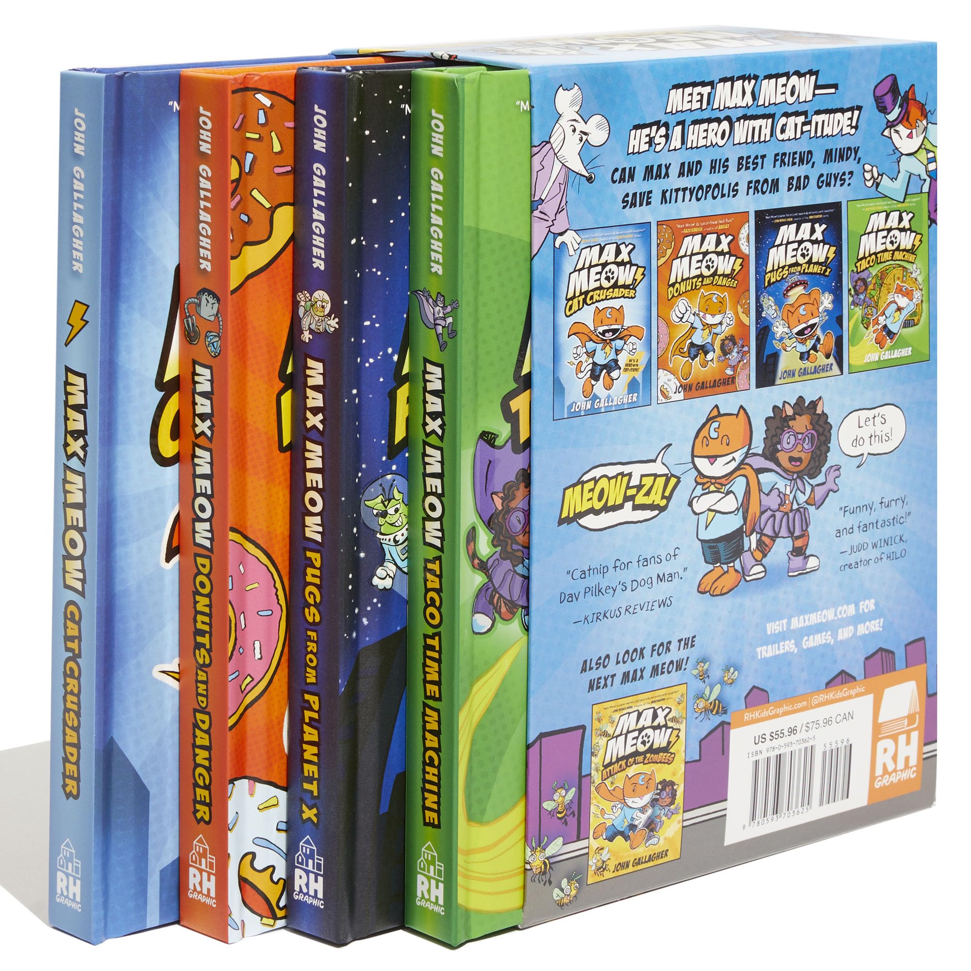Max Meow Boxed Set: Welcome to Kittyopolis (Books 1-4): (A Graphic Novel Boxed Set)