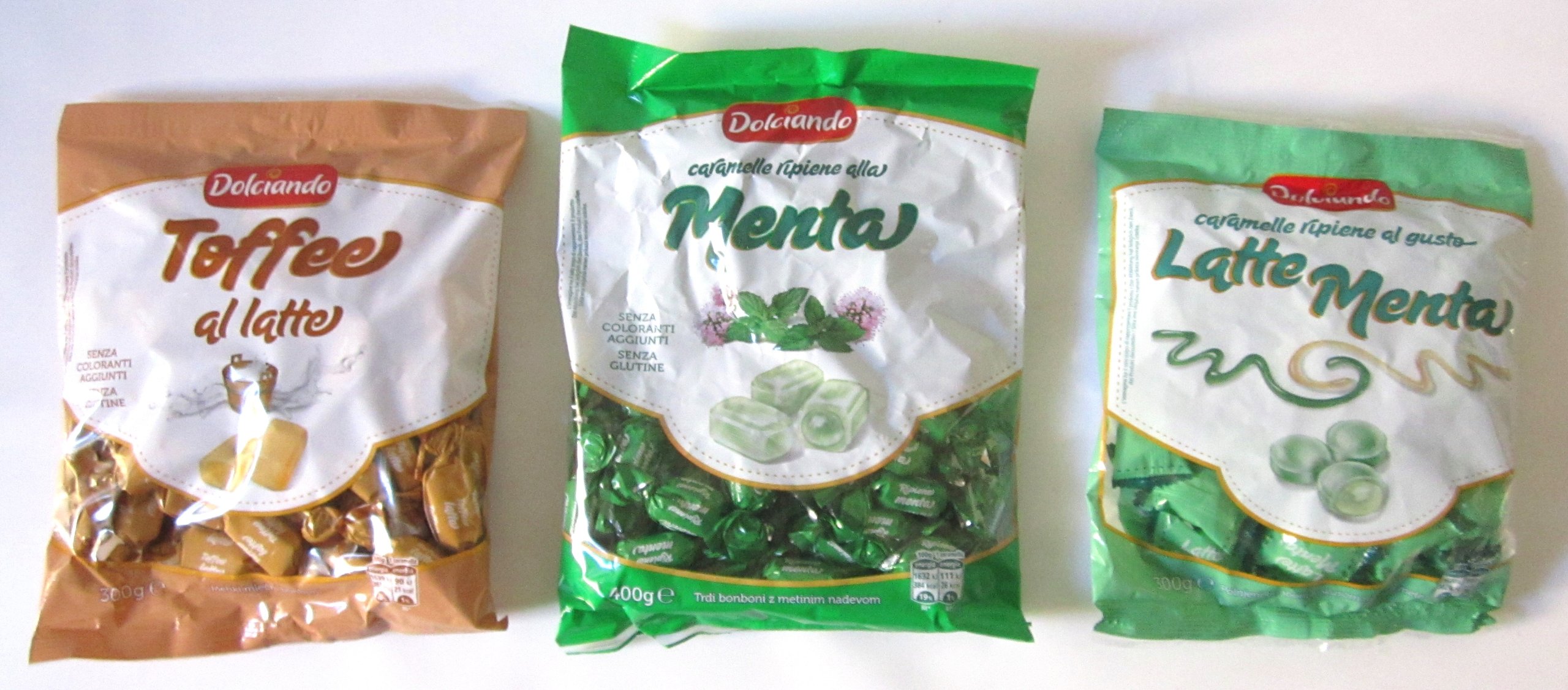 Dolciando Pack of 3 Candies (Mint, Mint + Milk, Milk Toffee) 1 Kg of