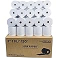 3" x 150' 1-Ply Bond Kitchen Printer Paper Receipt Paper (50 Rolls) 48 GSM Pos Cash Register REQ ribbon erc30/34/38 OR star sp700 from BuyRegisterRolls