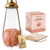 UMAID Himalayan Pink Salt Rock for Shower &amp; Bath &ndash; Salt Buddy&reg; 2 lb Hanging Mineral Stone for Spa-Inspired Relaxation, Self-Care &amp; Bath Soaks, Unique Wellness &amp; Home Spa Gifts for Men &amp; Women