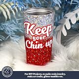 LEOBRO Silver Chunky Glitter 160G Resin Cosmetic Flakes Sequins view 4