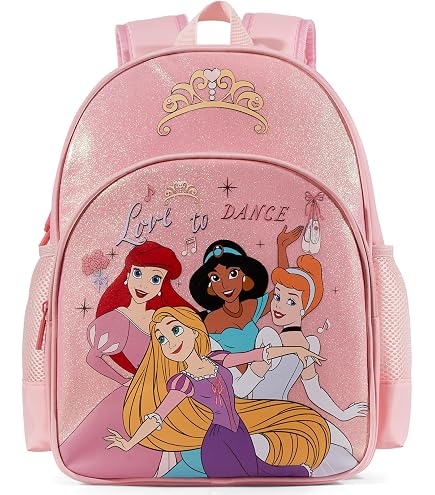 Loungefly Disney Princess Collage Triple Pocket Mini Backpack : Clothing, Shoes & Jewelry