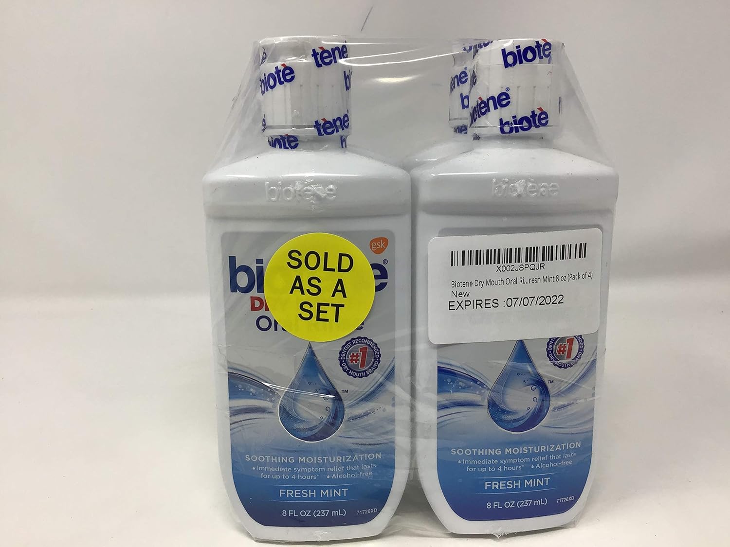 Biotene Dry Mouth Oral Rinse, Fresh Mint 8 oz (Pack of 4): Health & Personal Care