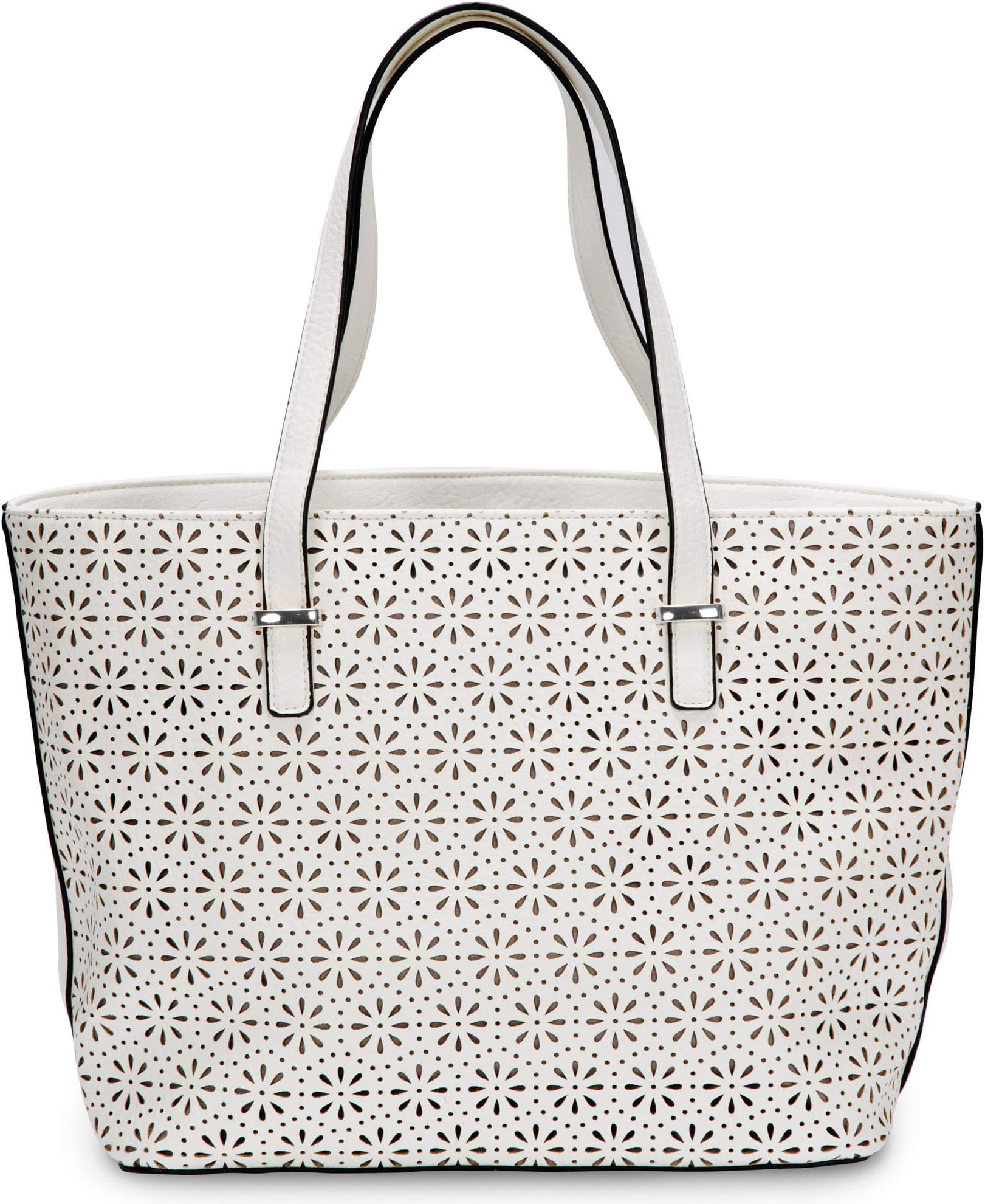 Pavilion- White Laser Cut Tote Bag
