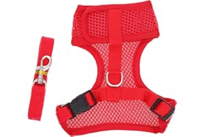 BCOATH 1Set Durable Rooster Harness and Leash Comfortable Mesh Chicken Leash Chain for Hens for Outdoor Walks and Chicken Decor Supply