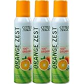 Citrus Magic Organic Natural Odor Eliminating Air Freshener Spray, Orange Zest, 3-Ounce, Pack of 3