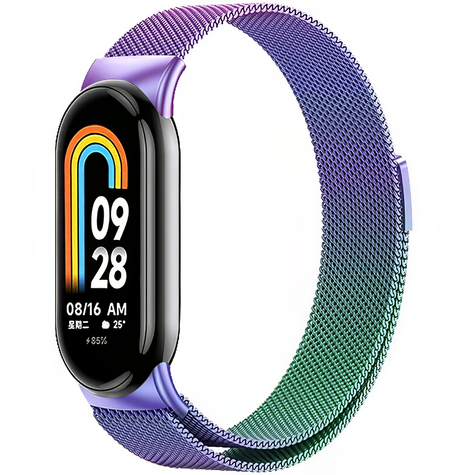 Harikiri Magnetic Straps Compatible with Xiaomi Mi Band 9/8,Metal Replacement Strap for Women and Men