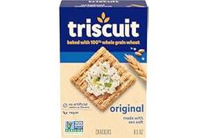 Triscuit Original Whole Grain Wheat Crackers, Vegan Crackers, Healthy Snacks, Lunch Snacks, 8.5 oz