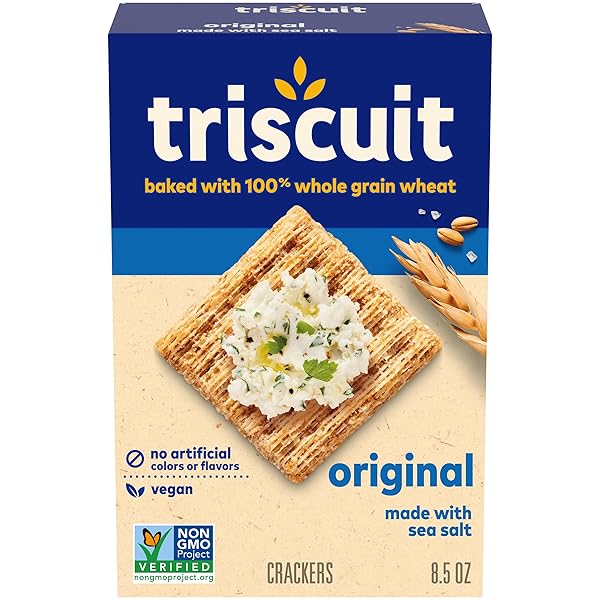 TRISCUIT ORIGINAL WHOLE GRAIN WHEAT CRACKERS, VEGAN CRACKERS,...