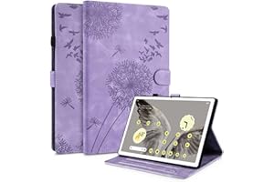 Auslbin Case for Google Pixel Tablet 11" 2023 Premium Leather Cover with Card Slot and Stand Function and Pen Holder Case for