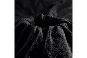 MaiMaiSuan Black Velvet Fabric by The Yard,1 Yard 60" Wide Soft Stretchy Velvet Cloth for Upholstery Sofa Chair Cover,DIY Sewing,Costume,Craft,Curtain