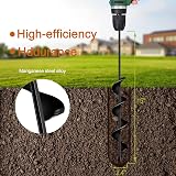 Longrun 2.4" Garden Earth Auger Drill Bit for Post Holes, Bulb Planting, Fits view 3