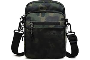 Lohol Small Messenger Bag for Men Women, Water Resistant Adjustable Crossbody Sling bag Purse for Travel Sports