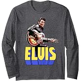 Elvis Presley Official Guitar Portrait Long Sleeve T-Shirt