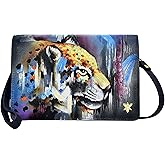 Anuschka Women's Original Hand-Painted Leather 4-in-1 Organizer Crossbody
