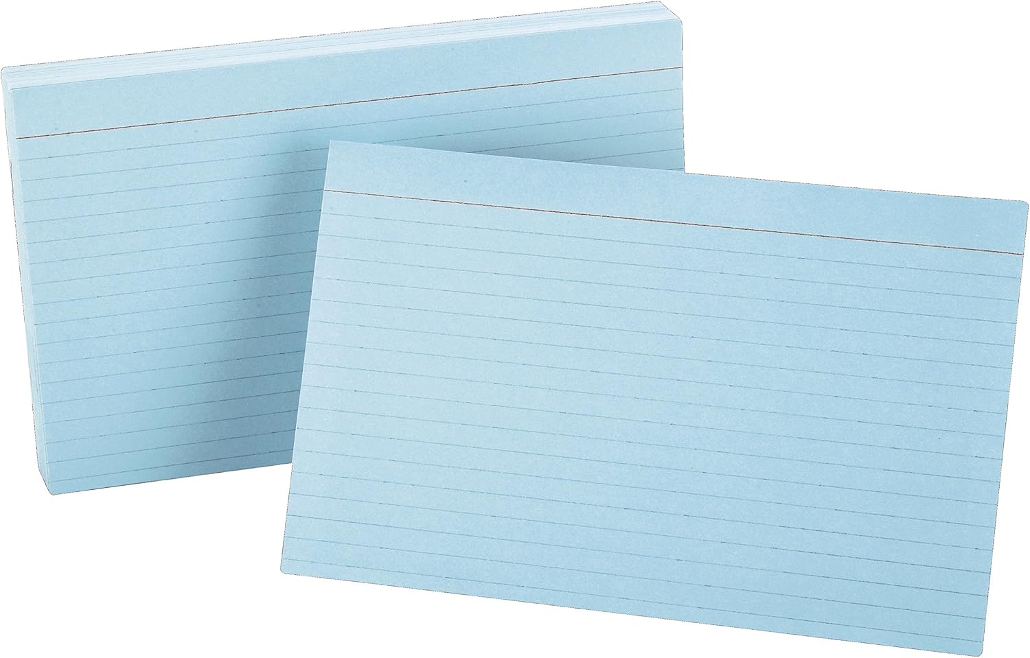 Oxford Ruled Color Index Cards, 5" x 8", Blue, 100 Per Pack (7521 BLU) Office