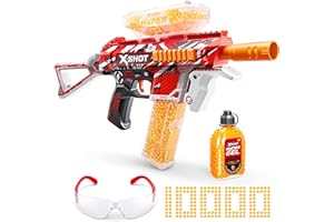 XSHOT Hyper Gel Trace Fire Blaster, Semi and Fully Automatic Gel Blaster & 10,000 Gellets, 600 Capacity Hopper & 850 Capacity Mag, Ages 14 & Up by ZURU