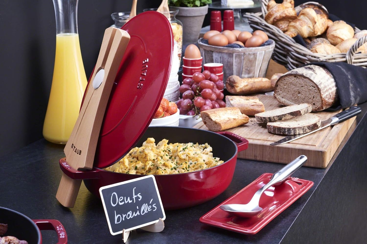 staub Staub 'Wood Lid Holder' Lid Stand [Official Product in Japan