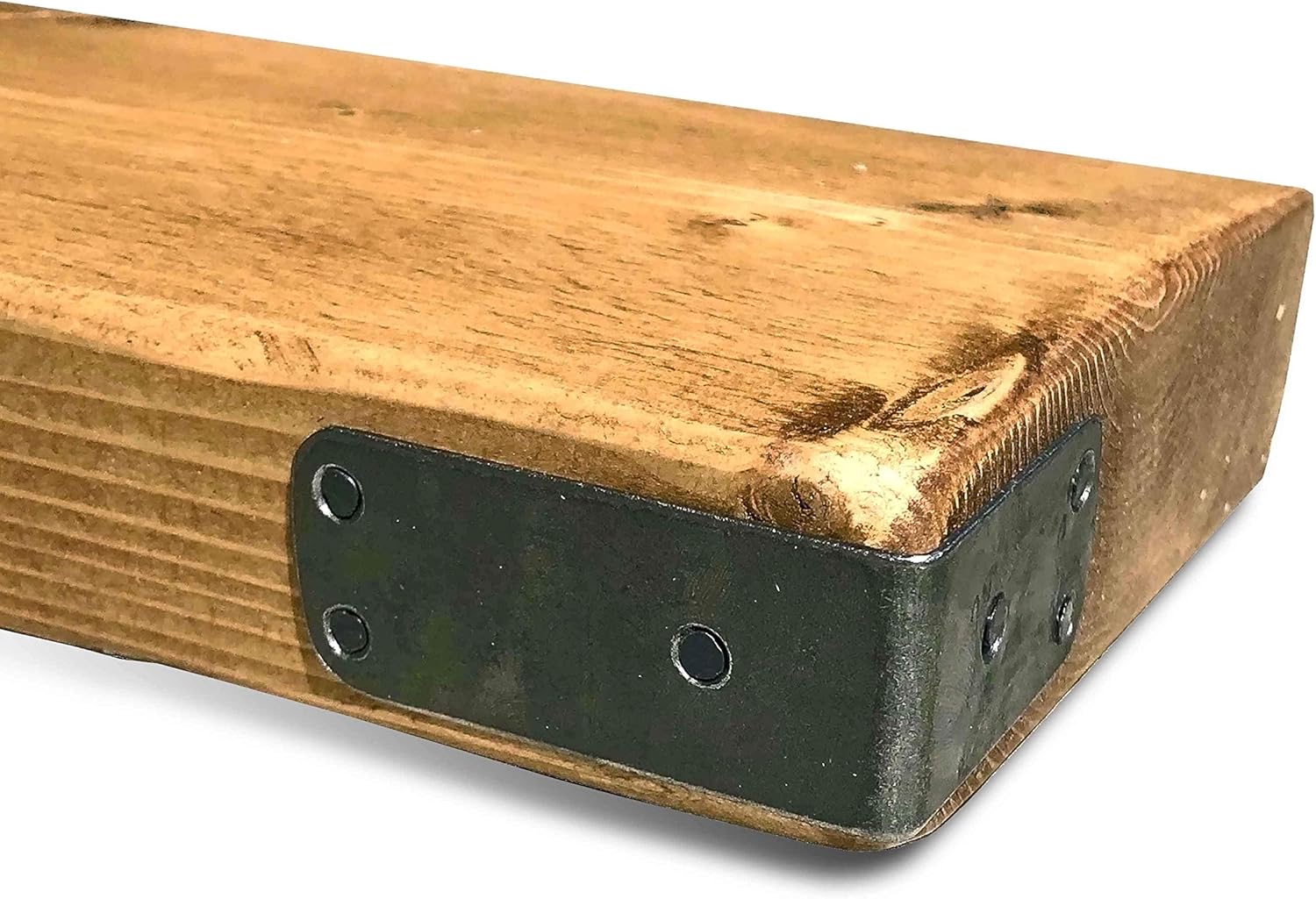 Ben Simpson Furniture Handmade Chunky Wooden Corner Strap Floating