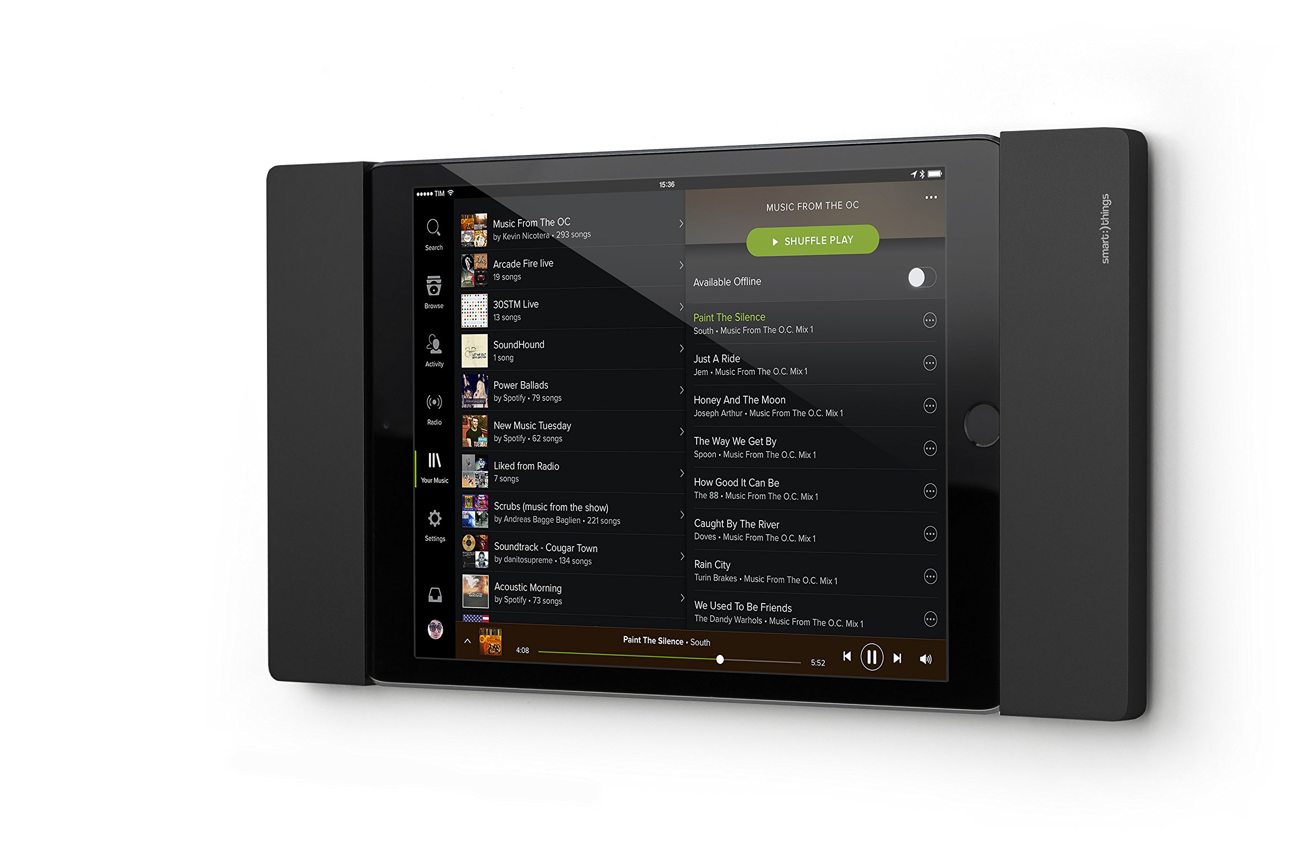 Smart things solutions s09 b sDock Fix Mini Lockable Wall Mount and Charging Station for Permanent Installation for Apple iPad Mini 4 + 5 Black — image 1