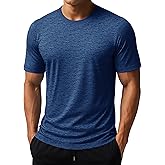 MAGCOMSEN Men's Short Sleeve Dry Fit Shirts Athletic Workout Tops UPF 50+ Sun Protection Cooling Tshirts Running Gym