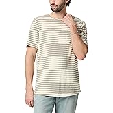 PAIGE Men's Kenneth Short Sleeve Crew Neck Striped Tee Shirt