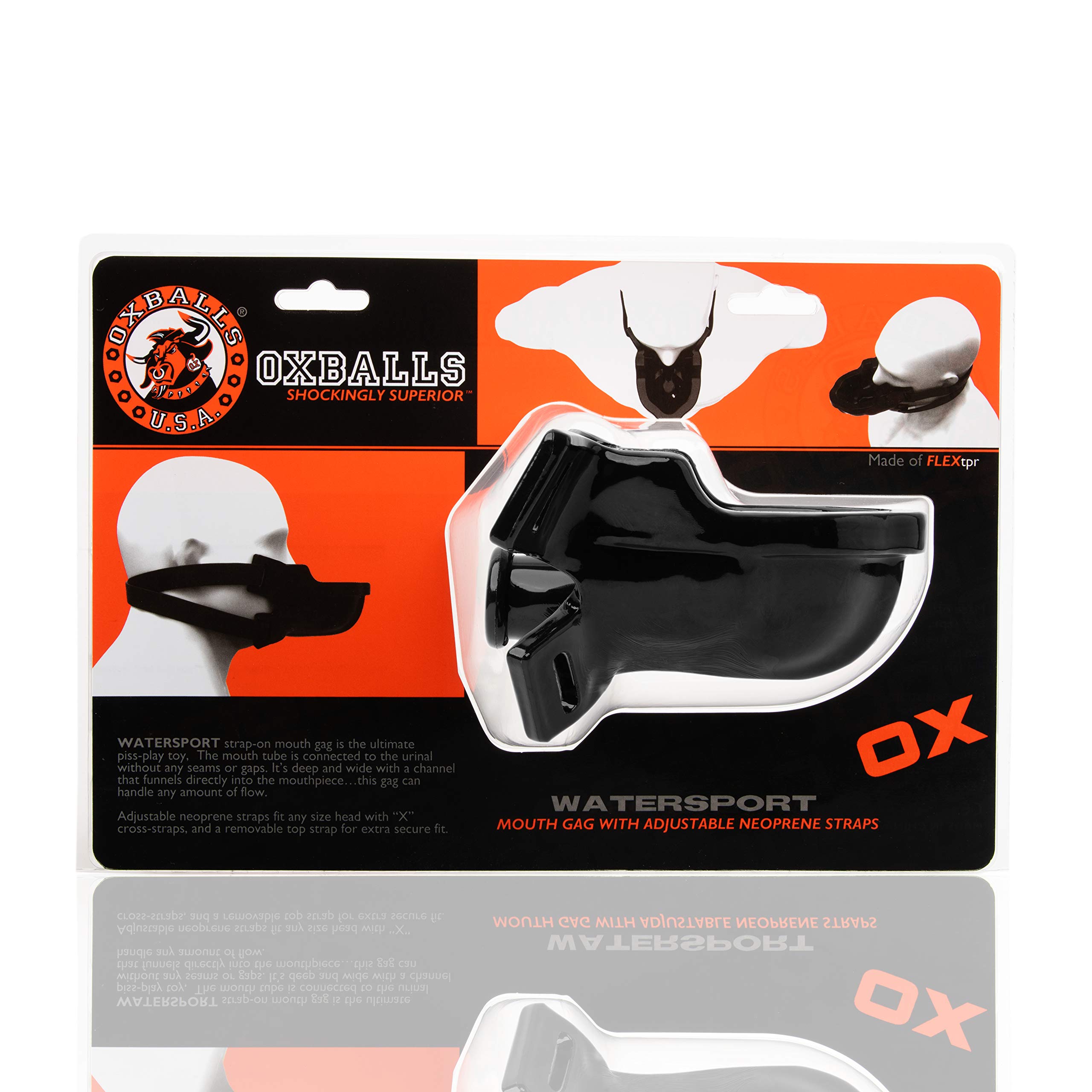 Oxballs Watersport Strap on Gag Black