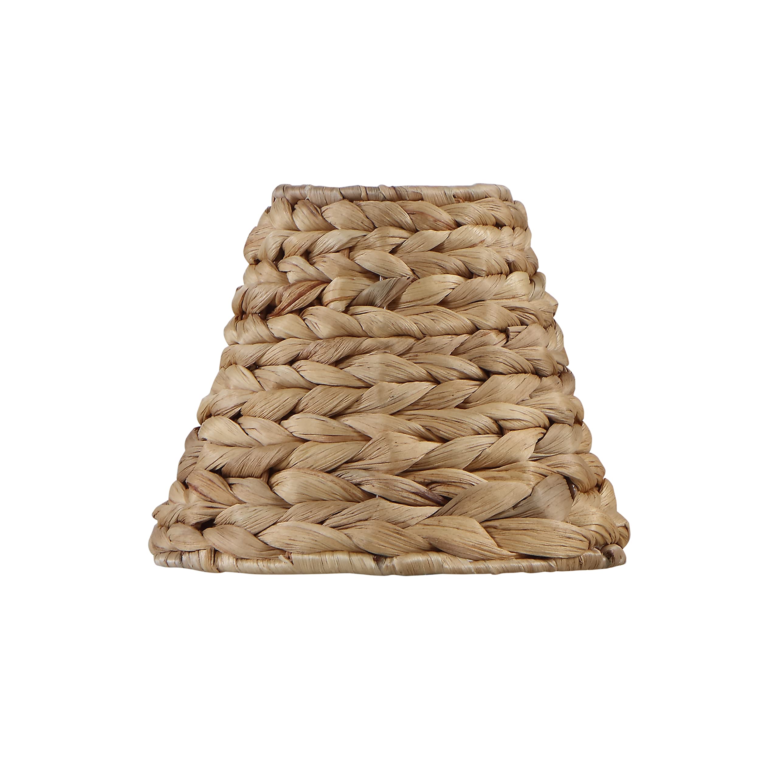 Aspen Creative 51004-1, Empire Clip-On Chandelier Lamp Shade, Water Hyacinth, 3