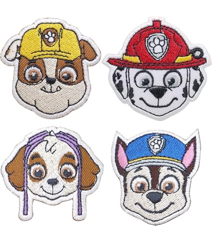 Applicazione Termoadesiva Paw Patrol Rocky – 6,5 X 7 Cm – Toppa In Tessuto Per Stirare Su Vestiti, Zaini, Borse – Ufficiale Rocky