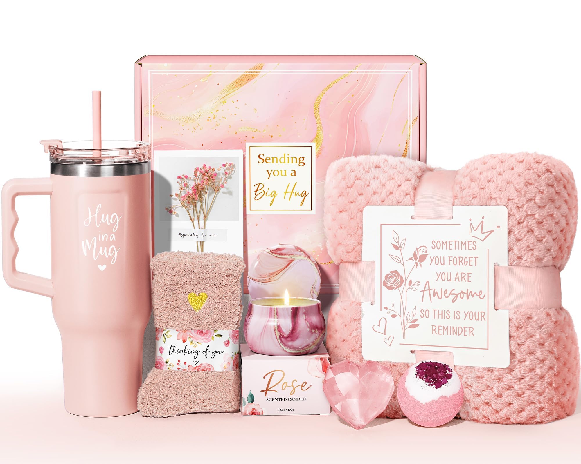 Birthday Gifts for Women Self Care Gifts Get Well Soon Gifts, Rose ...