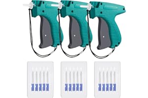 Honoson 3 Pieces Clothes Tagging Applicator Garment Tag Attacher Label Tagging Machine with 15 Pieces Steel Needles for Boutique Store Consignment Garage Yard Sale(Green)
