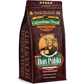 Don Pablo Colombian Decaf - Swiss Water Process Decaffeinated - Medium-Dark Roast Gourmet Coffee - 100% Arabica Whole Bean, Non-GMO, Low Acidity, 907g (2LB) Bag