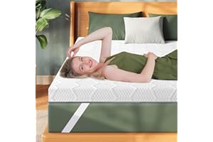 VISCOFLEX Firm Mattress Topper King Size, 3 Inch High Density Memory Foam Bed Toppers - Back Pain Relief and Extra Support, CertiPUR-US