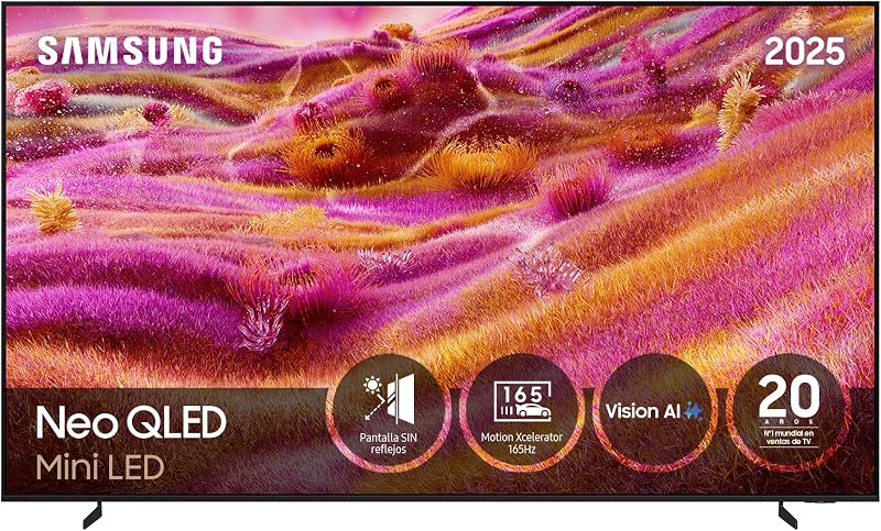 TV 115 Pulgadas Neo QLED QN90F 4K Mini LED Smart TV, Imagen y Sonido con IA 4K, Samsung Vision AI, Pantalla sin Reflejos con Glare Free y Quantum Matrix Technology Plus