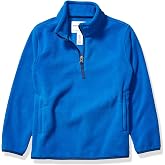 Amazon Essentials Boys and Toddlers' Long Sleeve Midweight Polar Fleece Quarter-Zip Pullover Jacket