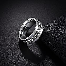 Udolfly Mens Fidget Rings Anxiety Rings for Men