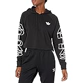 adidas Originals womens Cropped Letter Hoodie