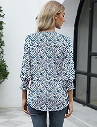 LOMON Women's 2025 Fashion Tops 3/4 Length Sleeve