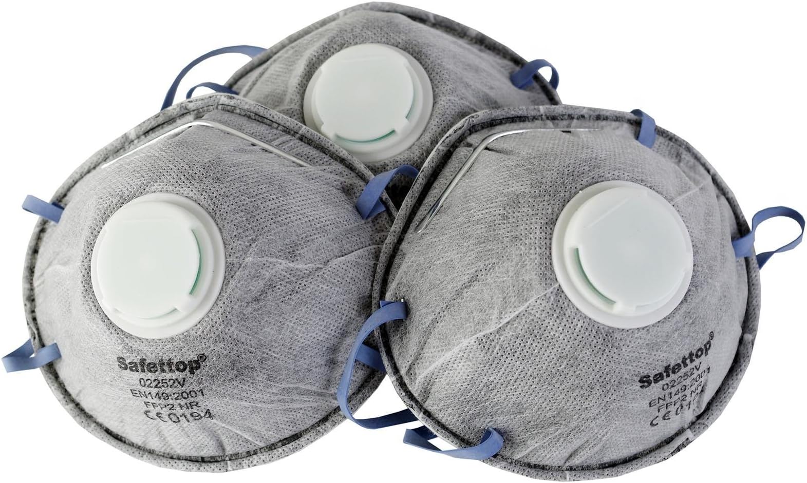 FFP2 EN149 Ventilated Dust Protection / Breathing Mask Set of 3