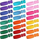 Yuxung Neon Sweatbands Set for Women Sports Headband Wristband Set Cotton Terry Basketball Tennis Sweat Band Wristband for 80s 90s Costumes Cosplay Glow Party