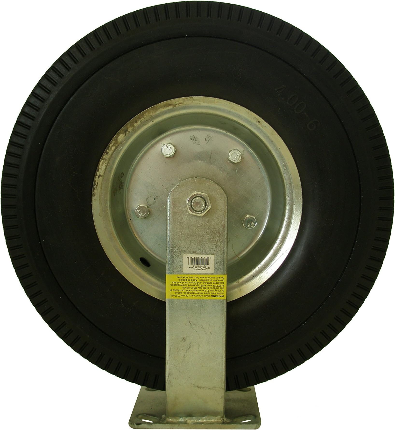 Gravel Tuff GTF-12RCFF 12" Rigid Flat Free Caster