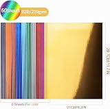 Uncle Paul A4 Mixed Color Mirror Cardstock 60 Sheets 250gsm 10 Colors view 2