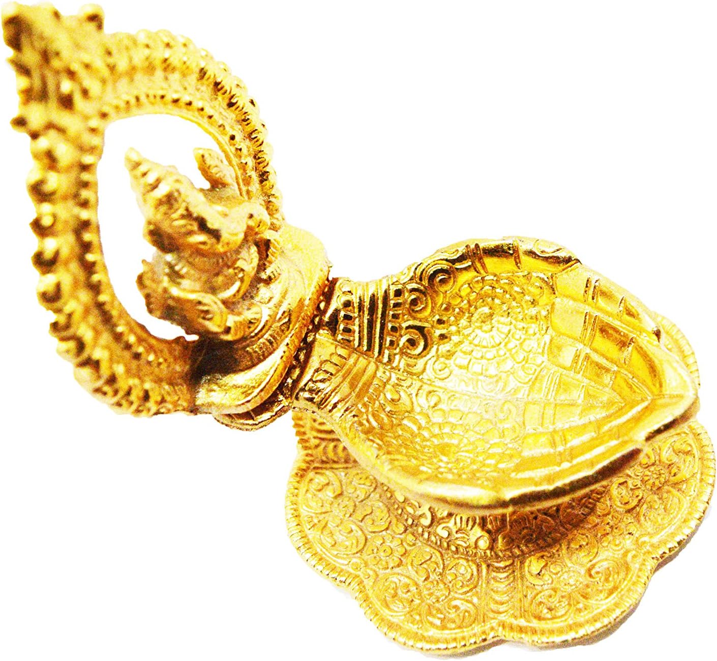 ARCH GANESH, Ganesh Statues, GANESH GANESHA VINAYAK VIGNESHA ARCH DIYA/OIL LAMP/OIL LAMP WITH ARCH/DIYA WITH ARCH GANESH GOLD IMITATE/DEEPAK/DEEP/STATUE/IDOL/PUJA DECORATIVE FIGURINE
