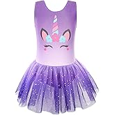 Nutyomi Dance Leotard for Girls Toddler Gymnastics Ballet Dress Dance Outfits for Girls 2-9 Years